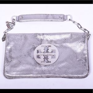 Tory Burch Snakeskin Large Clutch